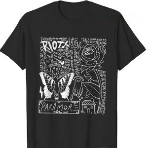 Paramore Doodle Art Shirt | Hand-Drawn Style Album Graphic Rock Band Tee 90